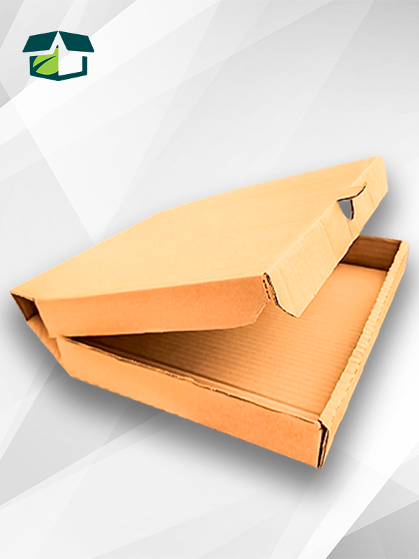 Caja para pizza de cartón corrugado sencillo