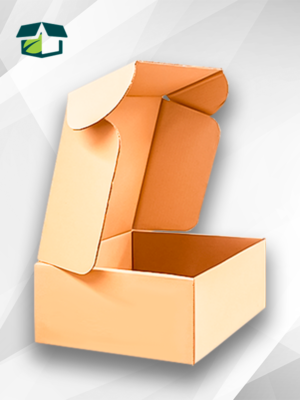 Caja troquelada de cartón corrugado