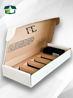 Caja troquelada con empalme
