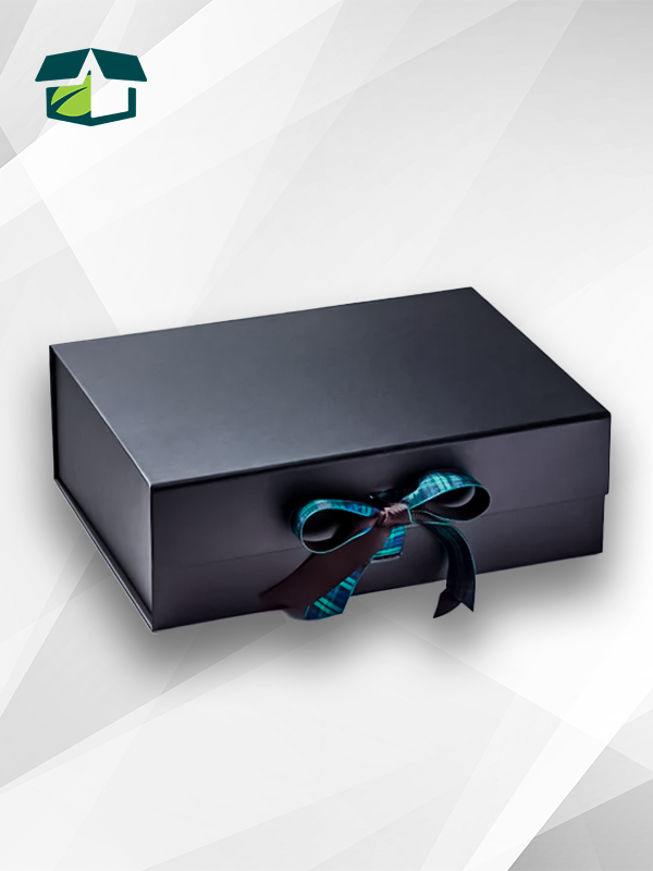 Caja de lujo con cierre de listón